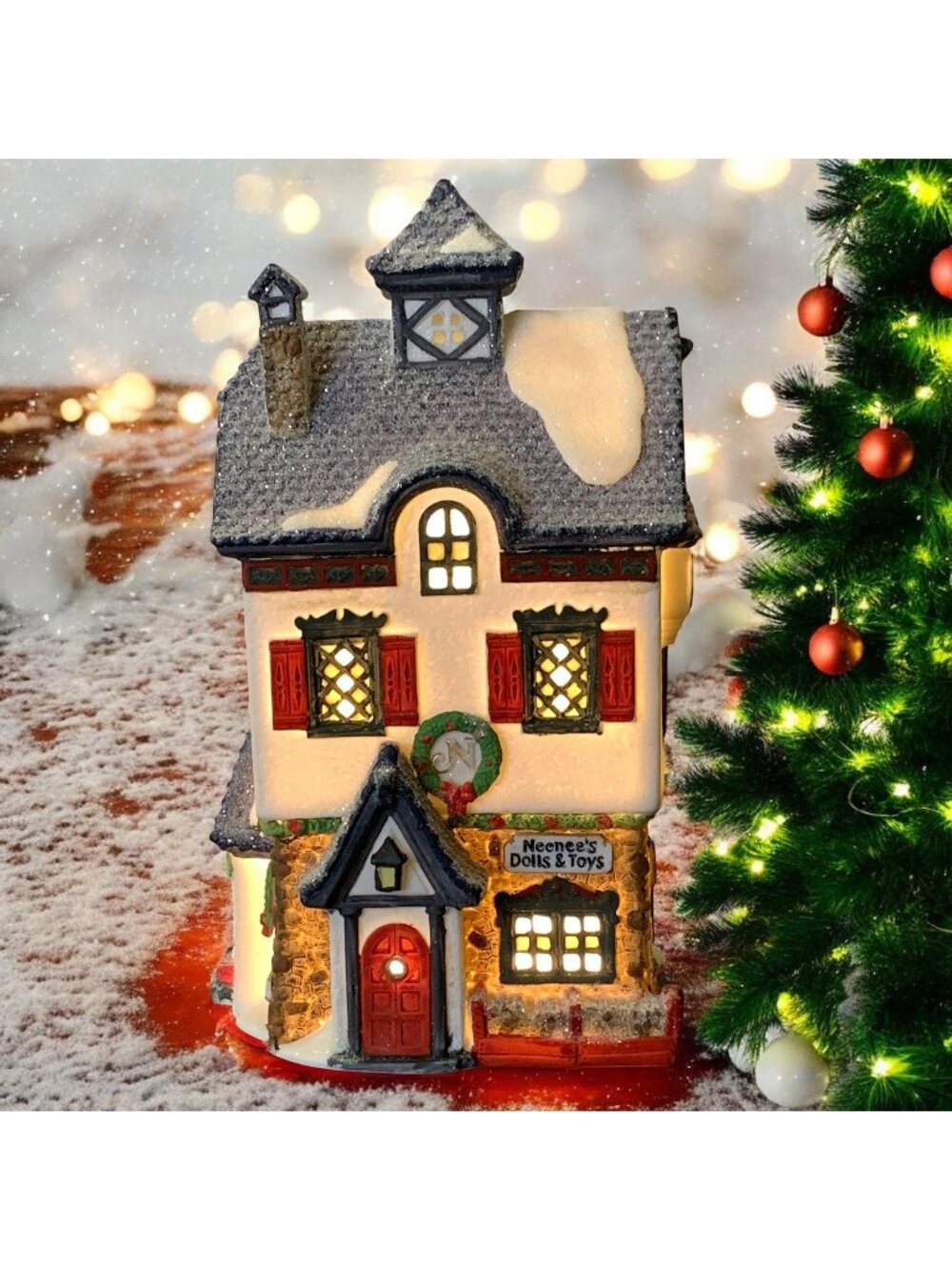 Dept 56 NeeNee's Dolls & Toys North Pole Village Christmas Building - 1991